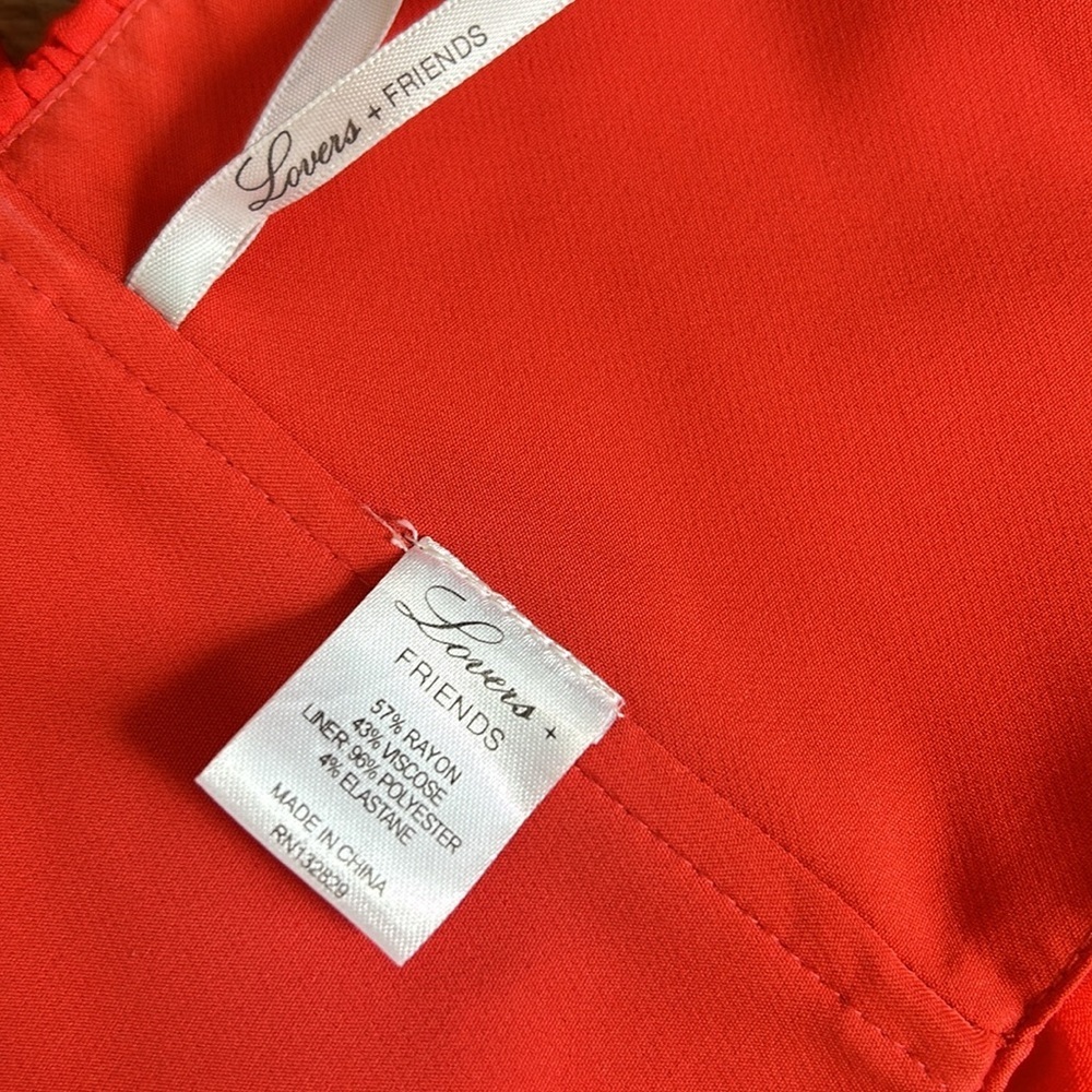 Lovers + Friends Red Off-Shoulder Blouse - Picture 7 of 8